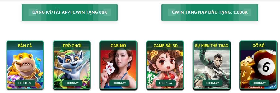 Giới Thiệu CWIN - Trang Cá Cược Uy Tín - CWIN 88K 4 Giới thiệu CWIN với kho giải trí khổng lồ